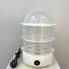 Stainless Steel Double-Layer Egg Steamer: Automatic Mini Breakfast Cooker
