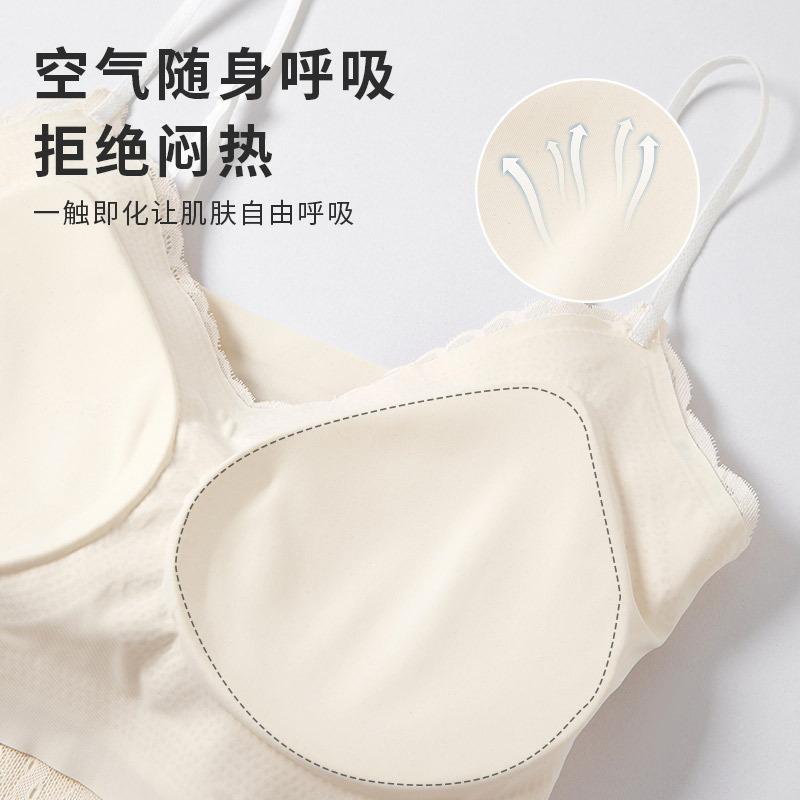Lace Tassel Small Suspender Vest Women's Summer Inner Wear with Chest Pad Underwear Short Backing Vest Outer Wear