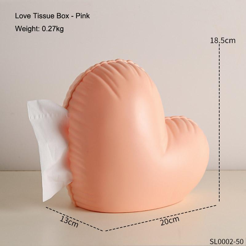 

Cute Love Tissue Box Home Living Room Decoration Ornament Heart Tissue Box Kitchen Bathroom Storage Supplies Gift