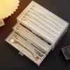Multifunctional Acrylic Jewelry Storage Case 3 Layer Drawer Box for Bracelets and Beads Accessories Holder with Dividers