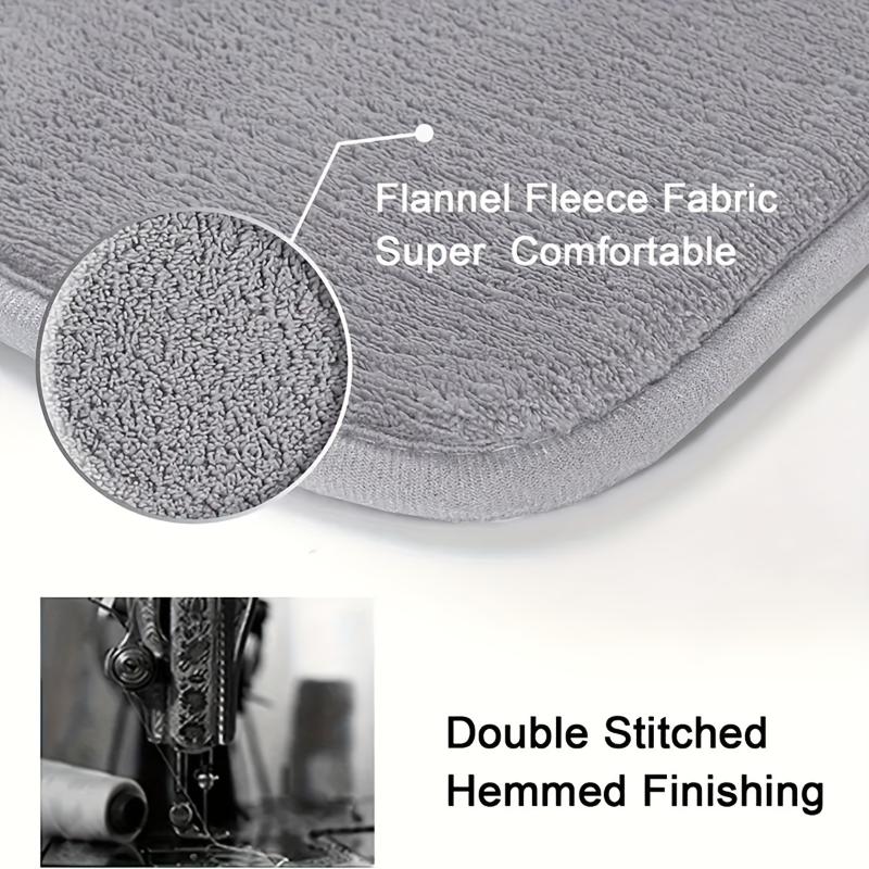 Thickened Special-Shaped Bathroom Absorbent Floor Mat Flannel Toilet Mat Shower Room Non-Slip And Dirt-Resistant Foot Mat