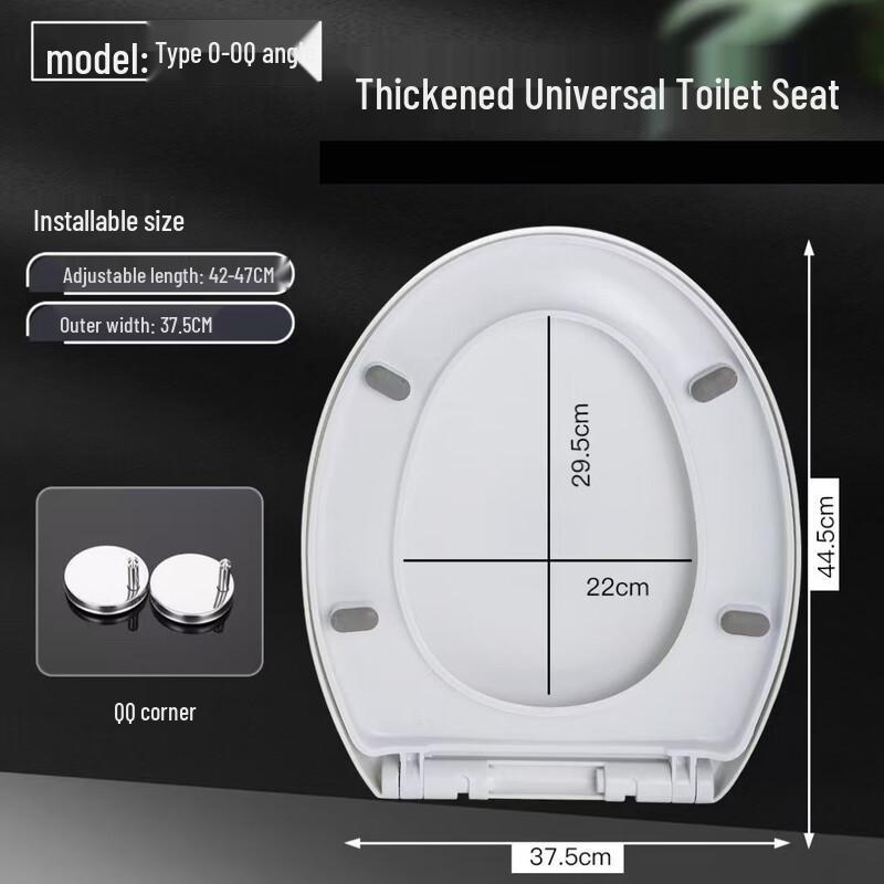 

TLXT Thickened Soft-Close O-Shaped Toilet Seat