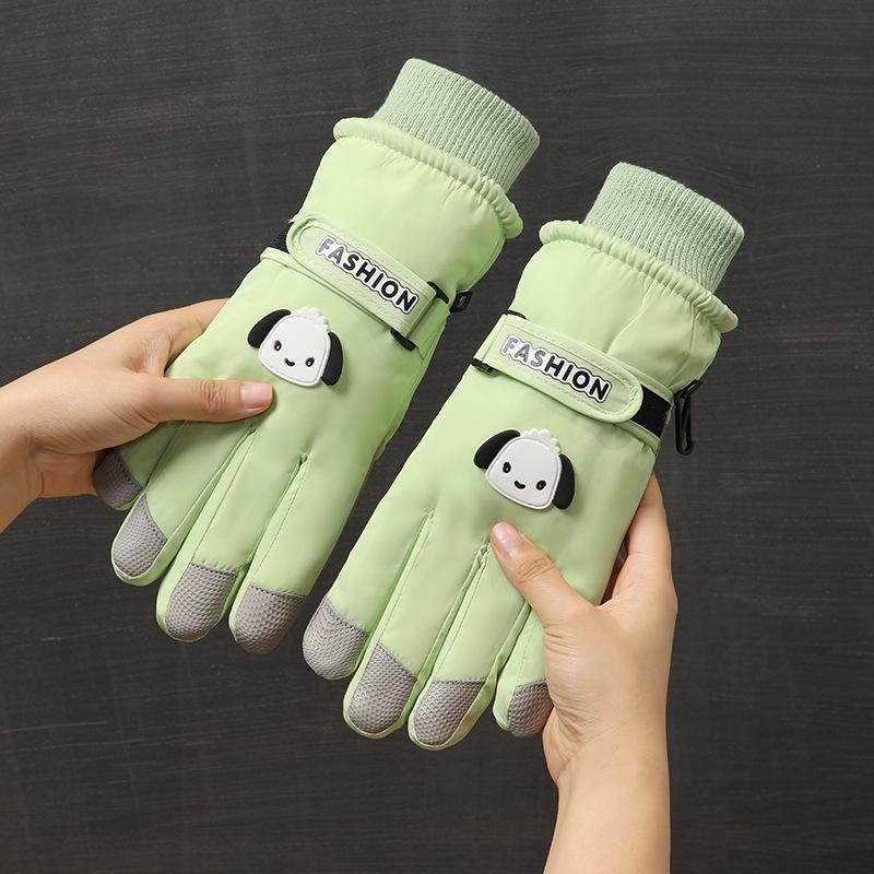 Windproof Waterproof Fleece-Lined Touchscreen Winter Ski Gloves for Kids, Women, Men - Ideal for Outdoor Activities