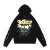 Mens Loose Fit Hoodie Hip Hop Style Printed Cotton Sweatshirt Streetwear