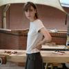 Elssibeui Slub Nep Pocket T-Shirt_Ivory