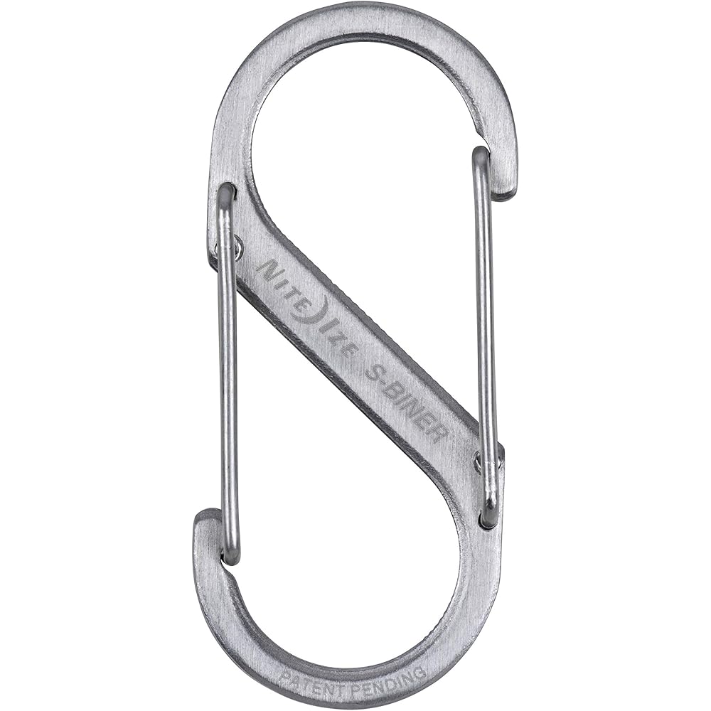 Nite Ize S-Biner Stainless Steel Carabiner #2 Silver Durable Clip Accessory