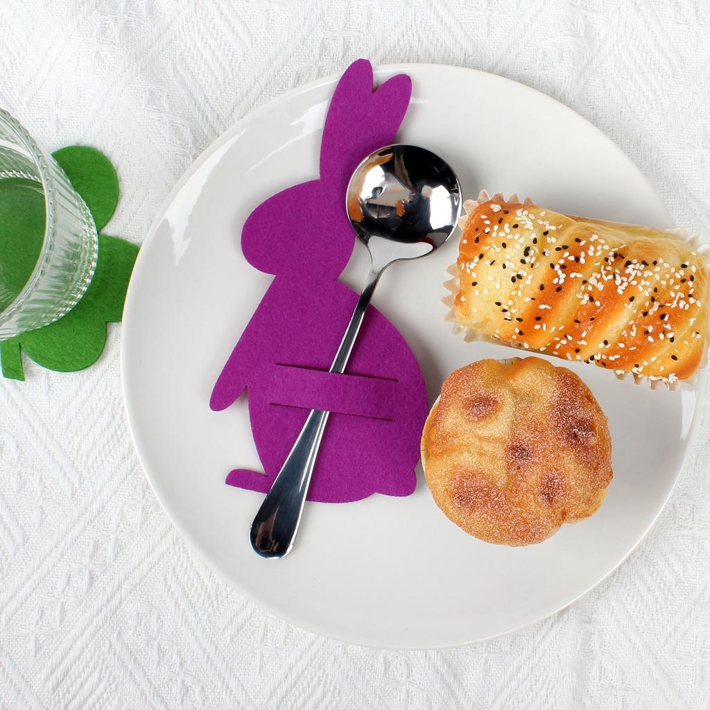 Easter Knife And Fork Bag Tableware Set 4-piece