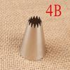 Large Pastry Nozzle Tips Set Stainless Steel Rose Flower Icing Piping Nozzles Cake Cupcake Cake Decorating Tools #1C#1B#4B