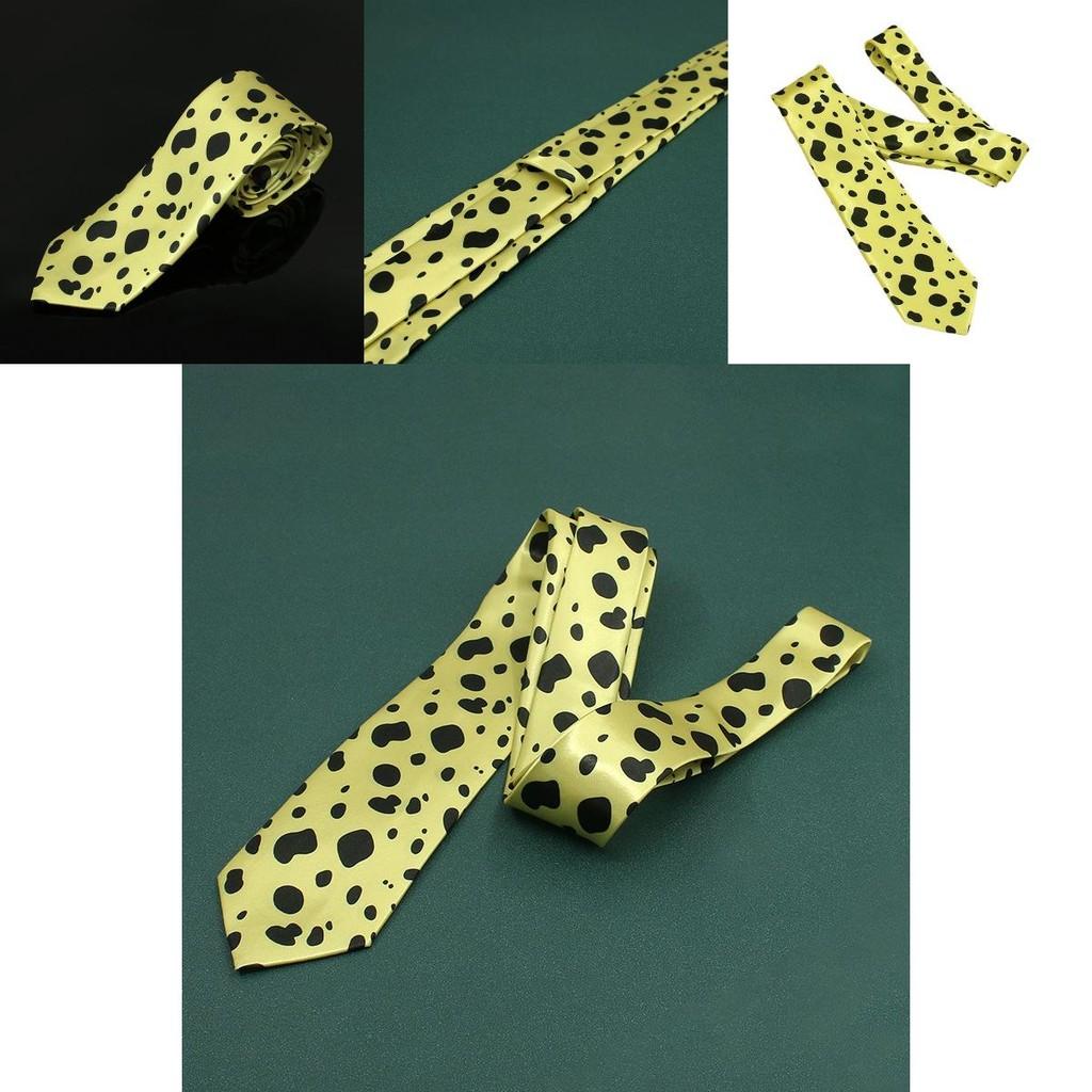 Unisex Nanami Costume Tie From Jujutsu Kaisen Featuring Textured Nylon Silk Material