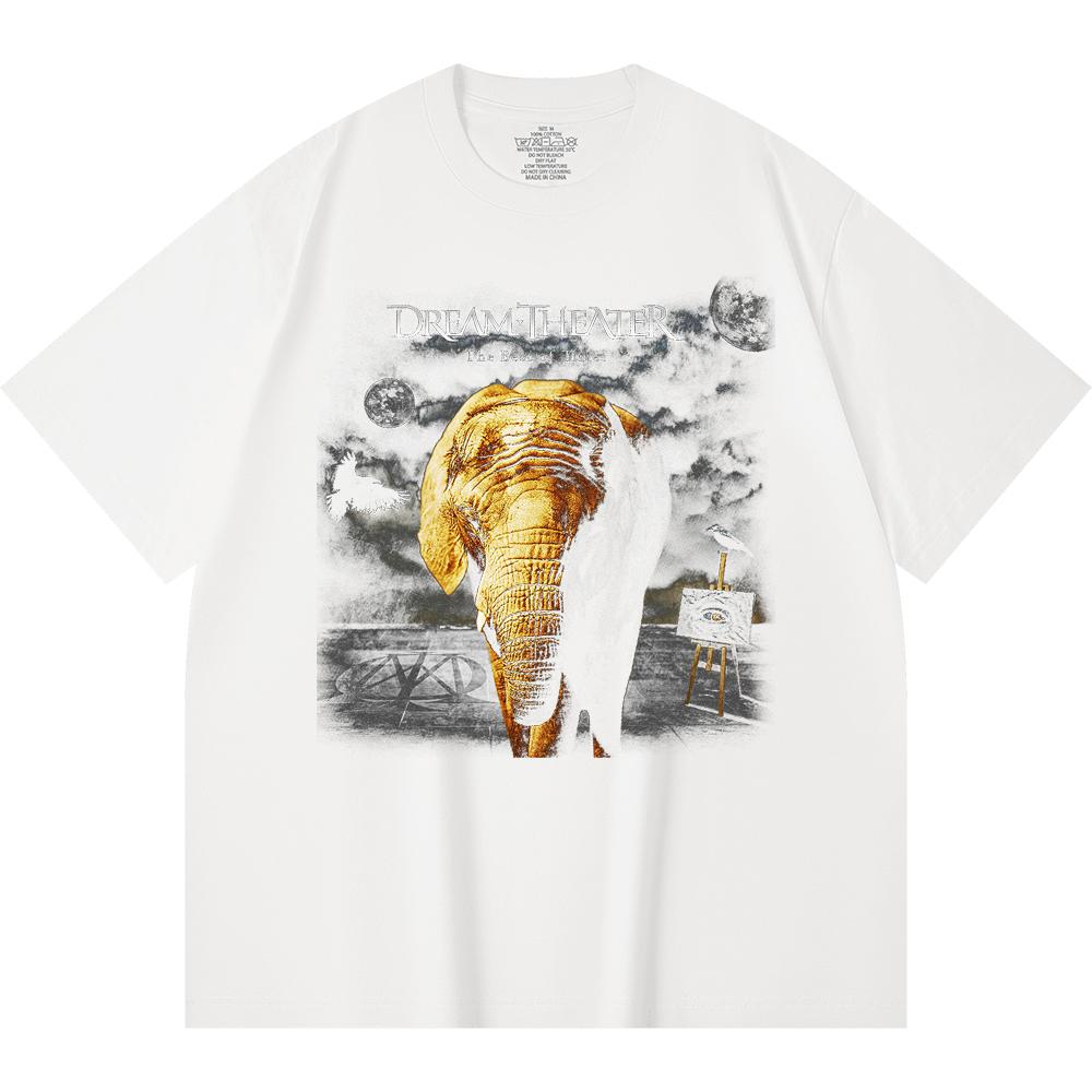 230 g/m² 100% Baumwolle Heavy Metal T-Shirt Rockband Beliebte Musik Druck Unisex Schweres Baumwoll-T-Shirt