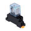 LY2NJ 8 Pins Electromagnetic Power Relays with Socket Base Indicator Light for Motors Industrial Relays 10ADC12V