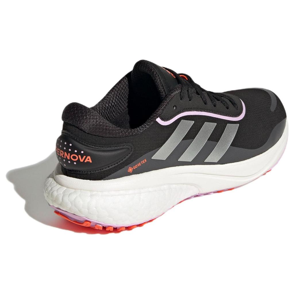 Adidas Supernova GORE-TEX Black Silver Metallic Women Sneakers Core-Black Impact-Orange GY8319