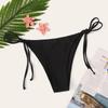 European-American Women's Fashion Beach Leggings: Solid Color, Sexy Lace-Up Design