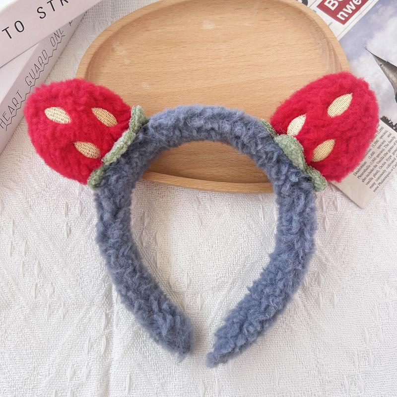 Cartoon Plush Headband: Cute Hair Accessory for Women & Kids, Perfect for Face Washing