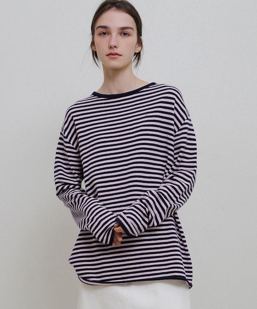 ANDNEEDS Meg Stripe Knit (Pink)