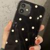 Korean polka dot is suitable for Apple 17 mobile phone case, new iphone16 women's polka dot anti-drop all-inclusive edge soft case