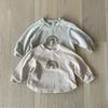 T-shirt Autunnale Arcobaleno Cartone Animato Unisex per Neonati - Top a Manica Lunga in Puro Cotone per Bambini Piccoli