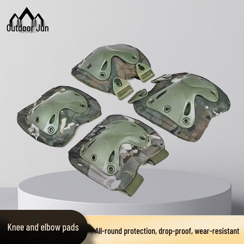 Outdoorjun Tactical Knee & Elbow Protective Gear Set Factory Direct Offer