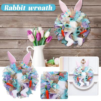 Easter Bunny Pendant Door Hanging Garland Party Decoration Props