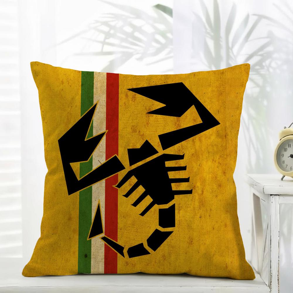 AAbarth Scorpion Cushion Cover Daily Washable Linen Pillowcase Soft  for Sofa Bed Home Room Decor