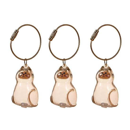 Cat Hair Storage Bottle Transparent Pet Fur Keepsake Capsule for Collecting Cat And Dog Hair Pet Memorial Urns Keychain for Cats Lover
