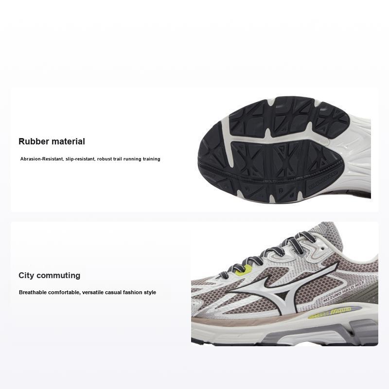 Mizuno Men's Gray Halo Mix Comfortable Casual Non-Slip Durable Low-Top Running Shoes Unisex Sneaker Meteor- D1gh240803 Cm
