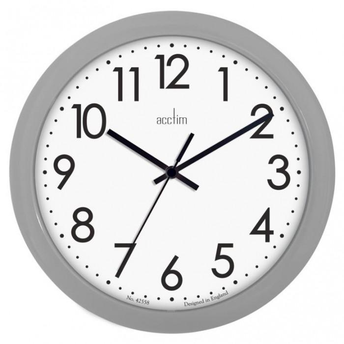 Relógio de parede Acctim Abingdon One Size branco/cinzento