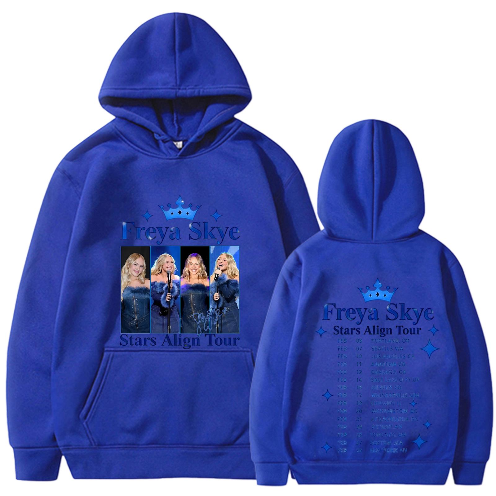 

Long Sleeve Hoodie Sweatshirt with Letter Print and Photo Graphic Casual Pullover for Women Fashion Daily Wear XXXL синий