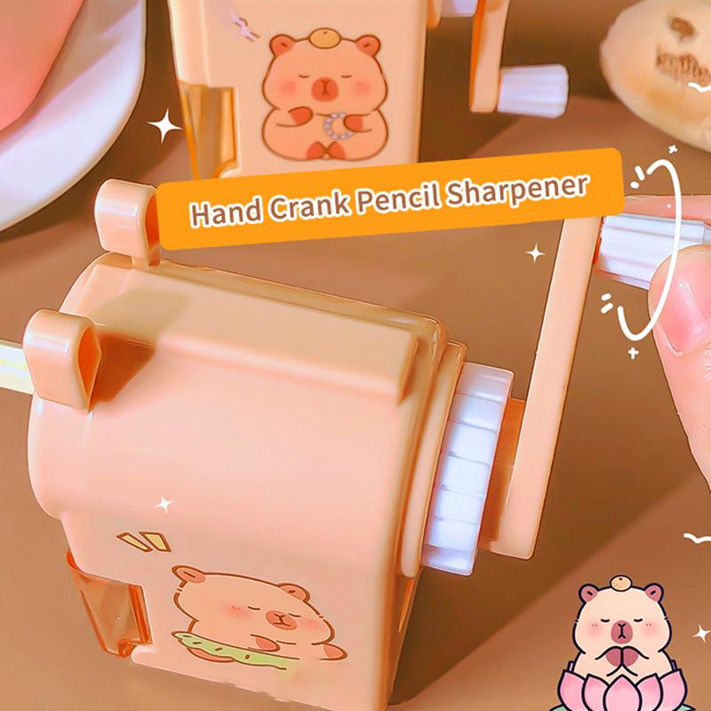 

Креативная мультяшная капибара ручная точилка для карандашей портативная точилка для карандашей канцелярские принадлежности для студентов канцелярские подарки 1pc