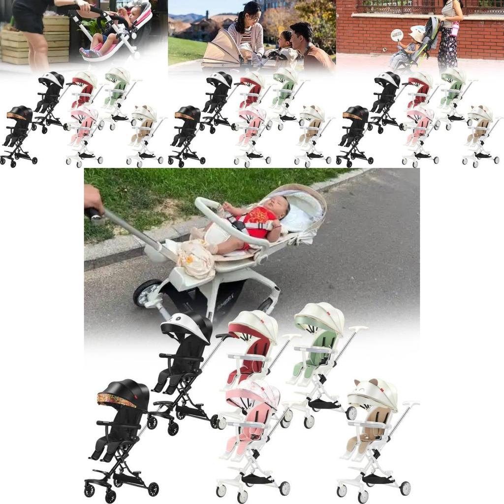 Delightful Baby Stroller With Swivel Seat Feature Lightweight And Compact For Easy Storage