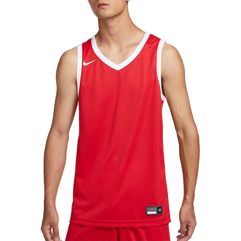 New Nike DRI FIT CROSSOVER Basketball Jersey Men's University Red/White/White HF0500-658