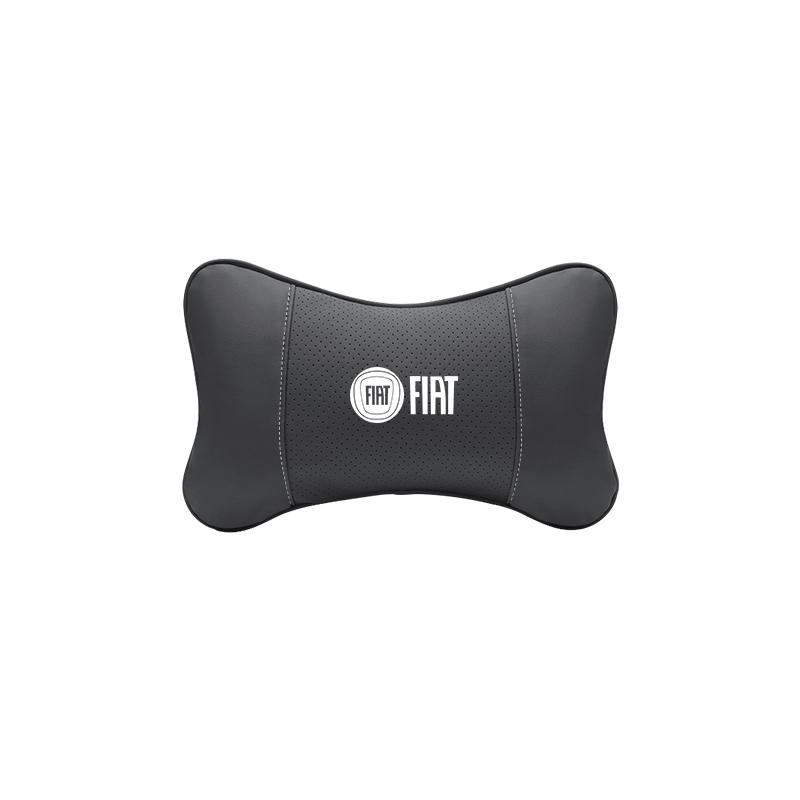 Fiat Car Seat Headrest Leather Neck Pillow For Abarth Punto Panda Doblo Stilo Ducato Freemont Car Interior Accessories keychain
