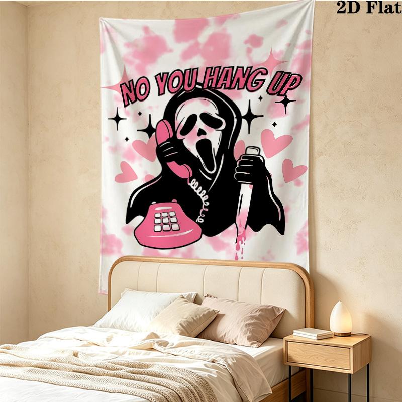 Scream Wall Tapestry Aesthetic Wall Hanging Printed Fabric Blanket Decorative Tapestries For Bedroom Living Room Home Decor
