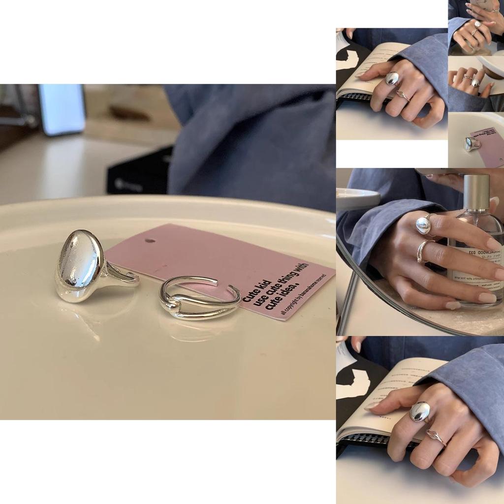 Elegant Geometric Copper Open Adjustable Ring For Women Stylish And Minimalist Design