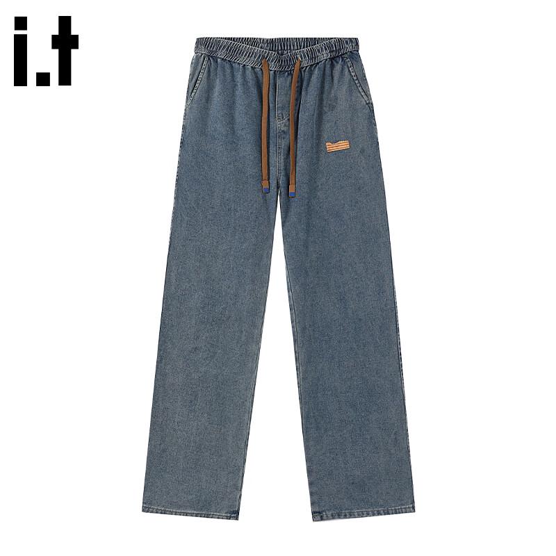 CHOCOOLATE Men's Loose Fit Straight Leg Jeans