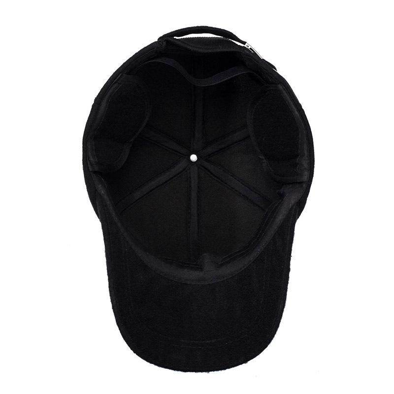 Men'S Hat Casual Baseball Cap Middle-Aged And Elderly Fashion Warm Cap Ear Protector Cotton Cap