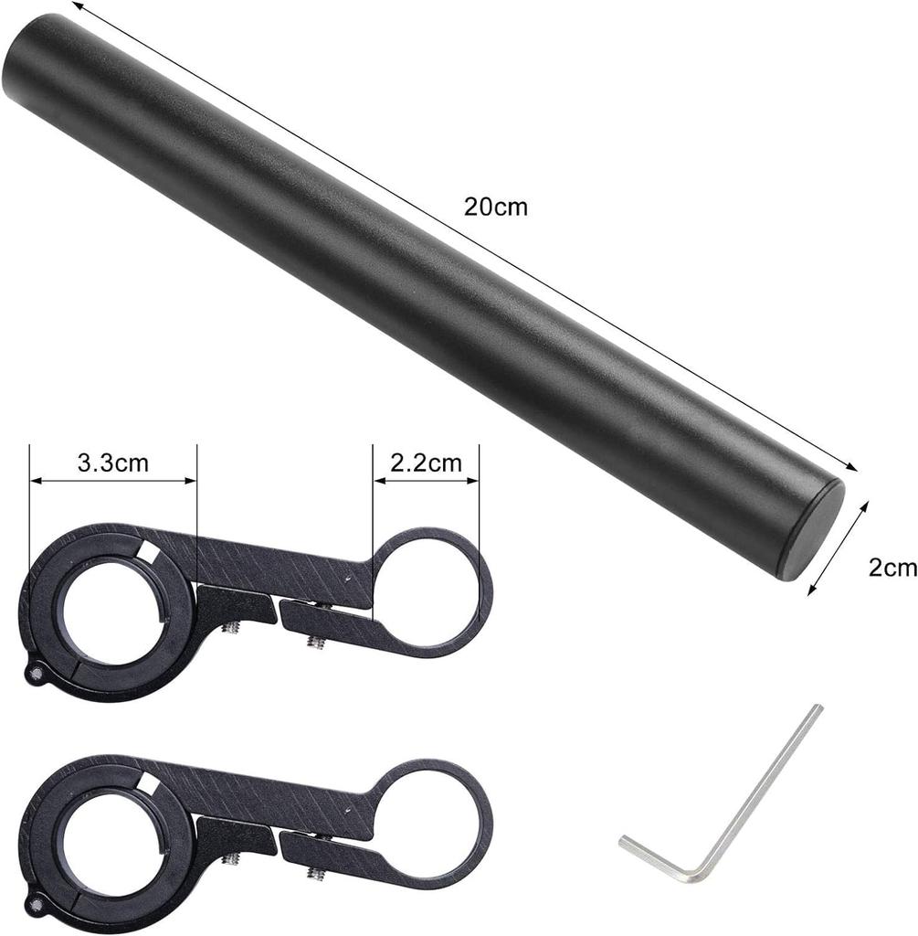 Bicycle Handlebar Extension 20cm Extended Extension Lightweight Accessory Bracket, Holder, Mount,