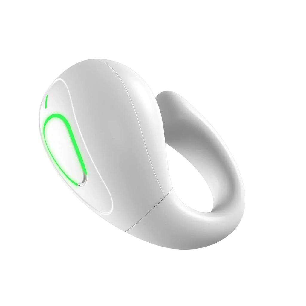 Acısız Kulak Klipsli Bluetooth Kulaklık Tek Kulaklık Süper Bas HD Mikrofonlu Düşük Gecikmeli Mini Kulaklık Acısız Kullanım