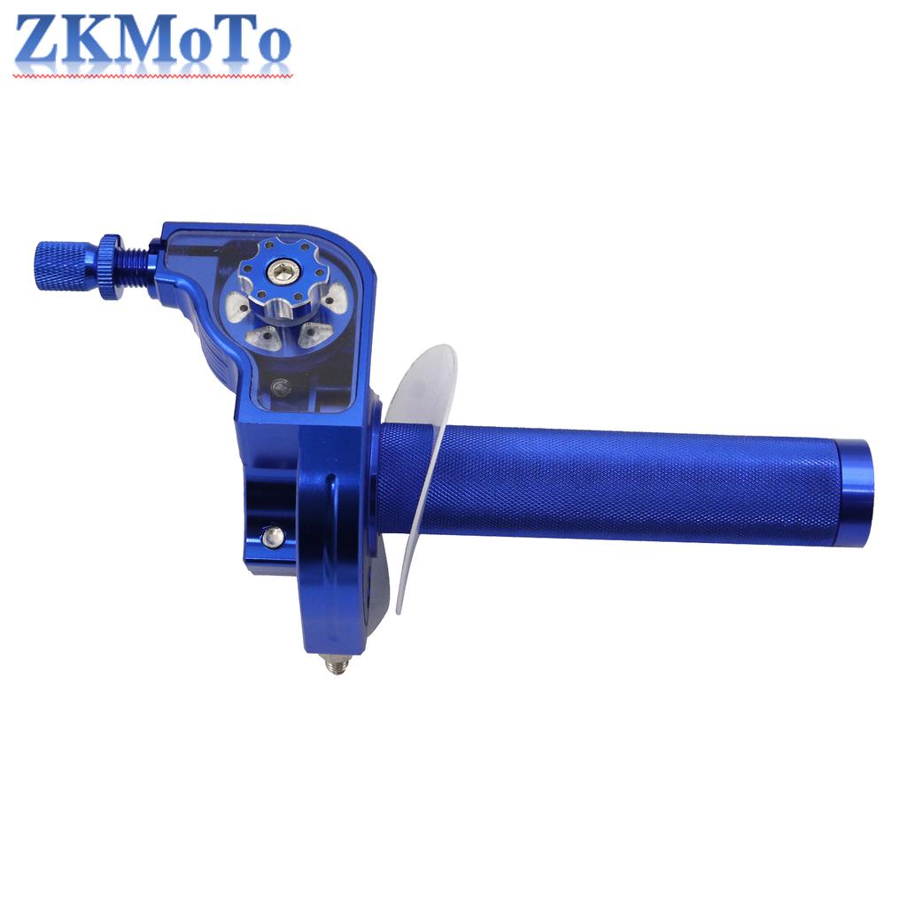 Universal Motorcycle CNC Aluminum Accelerator Throttle Twist Grips Handlebars Throttle Cable For KTM Yamaha Kawasaki Honda Parts
