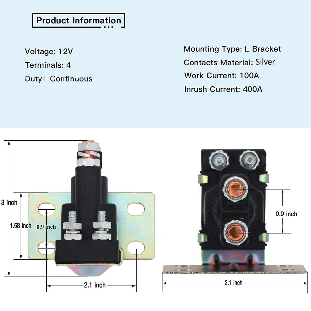 For Freightliner Golf Cart Parts Continuous Solenoid  120-105112-1 120-105112-2