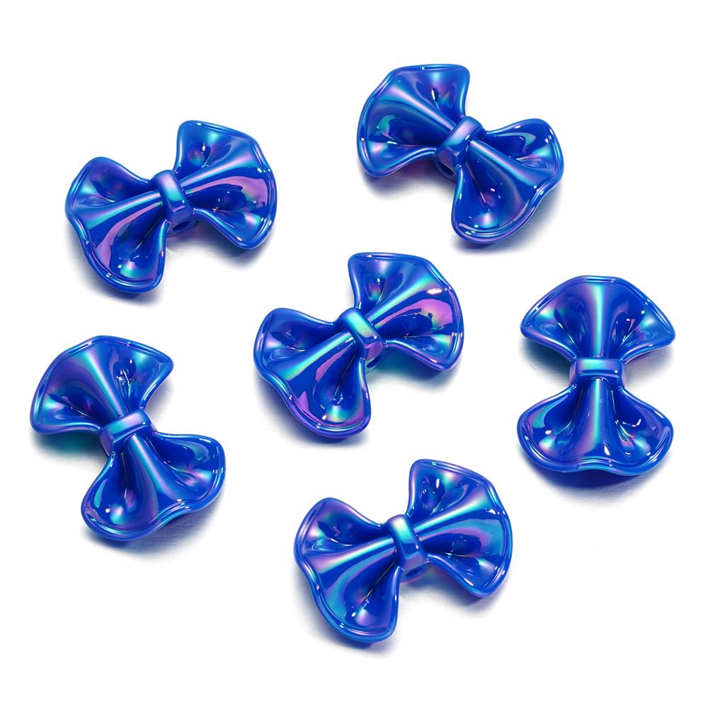 6-10pcs Butterfly AB Color Butterfly Shape Acrylic Beads Shiny Loose Spacer Beads For Jewelry Child Crafts Making Accessories