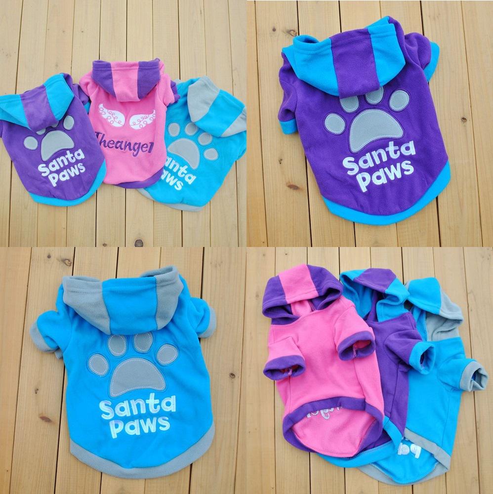 Pet Soft Dog Winter Warm Cute Pajamas Hooded Puppy Clothes Coat Jumpsuit