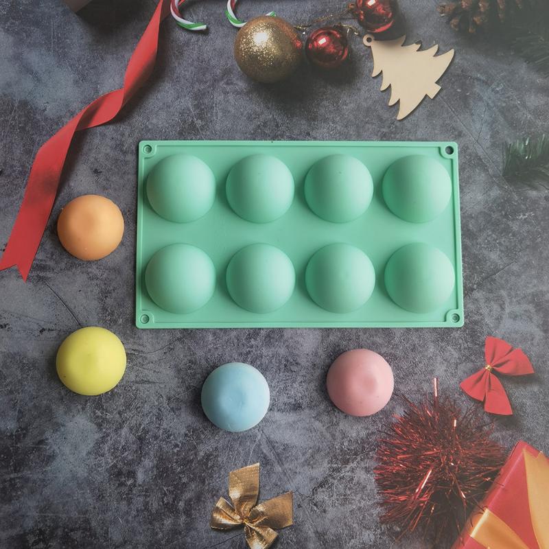 3D Kugel Rund Halbkugel Silikonform Für Diy Backen Pudding Mousse Schokolade Umweltfreundliche Kuchenform Küchenzubehör Werkzeuge