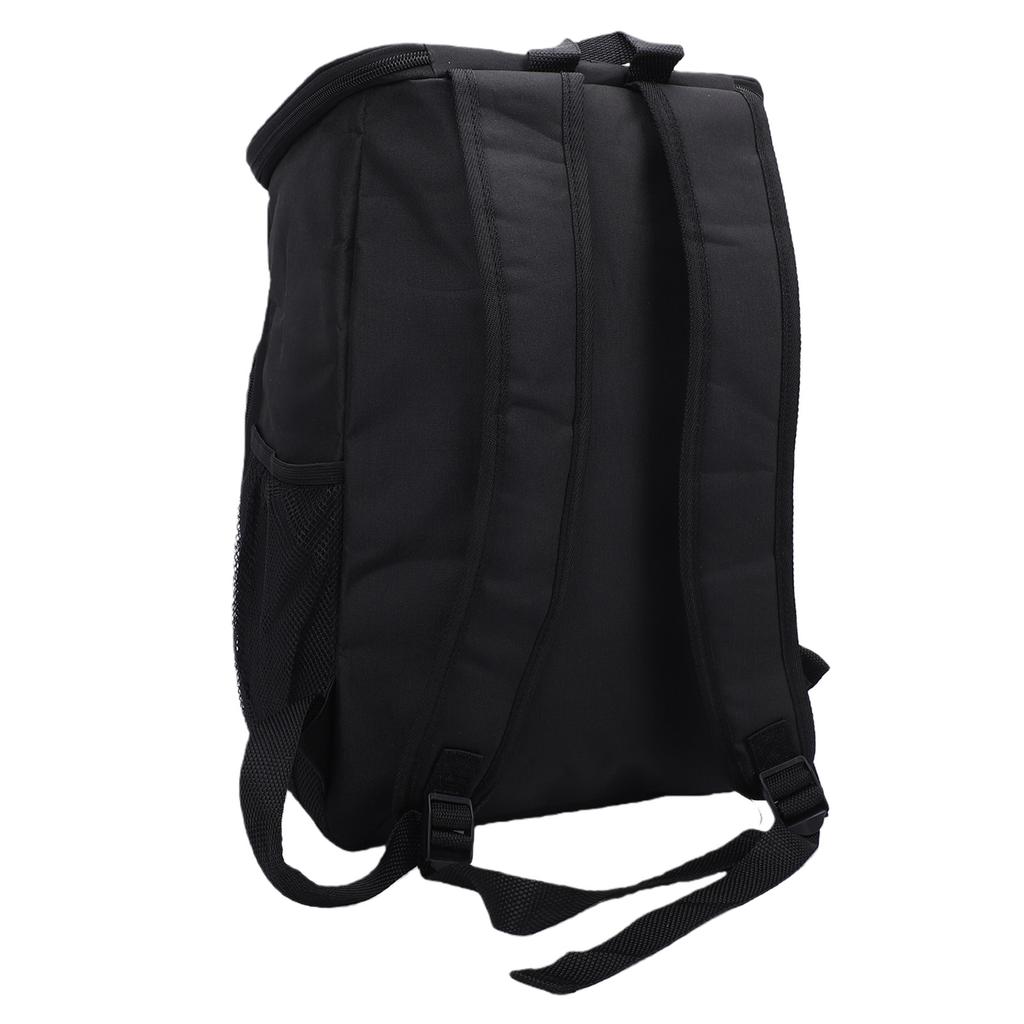 Insulated Cooler Backpack Multiple Pockets Large Capacity Lunch Bag for Picnic Camping Beach Black