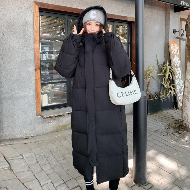 Down Cotton-padded Jacket for Women 2025 Long Over-knee Korean Loose and Thick New Winter Casual Coat for Women