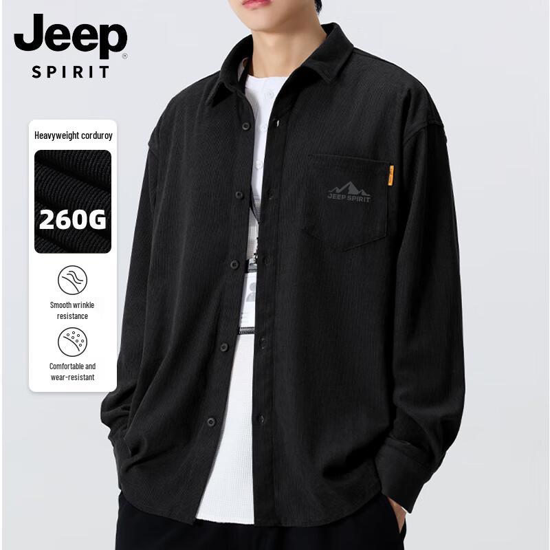 JEEP SPIRIT Men s Relaxed Fit Corduroy Long Sleeve Shirt XL