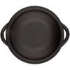 Saji Pottery Banko Ware Open Fire Handled Ceramic Plate Small Black Drops 33-101