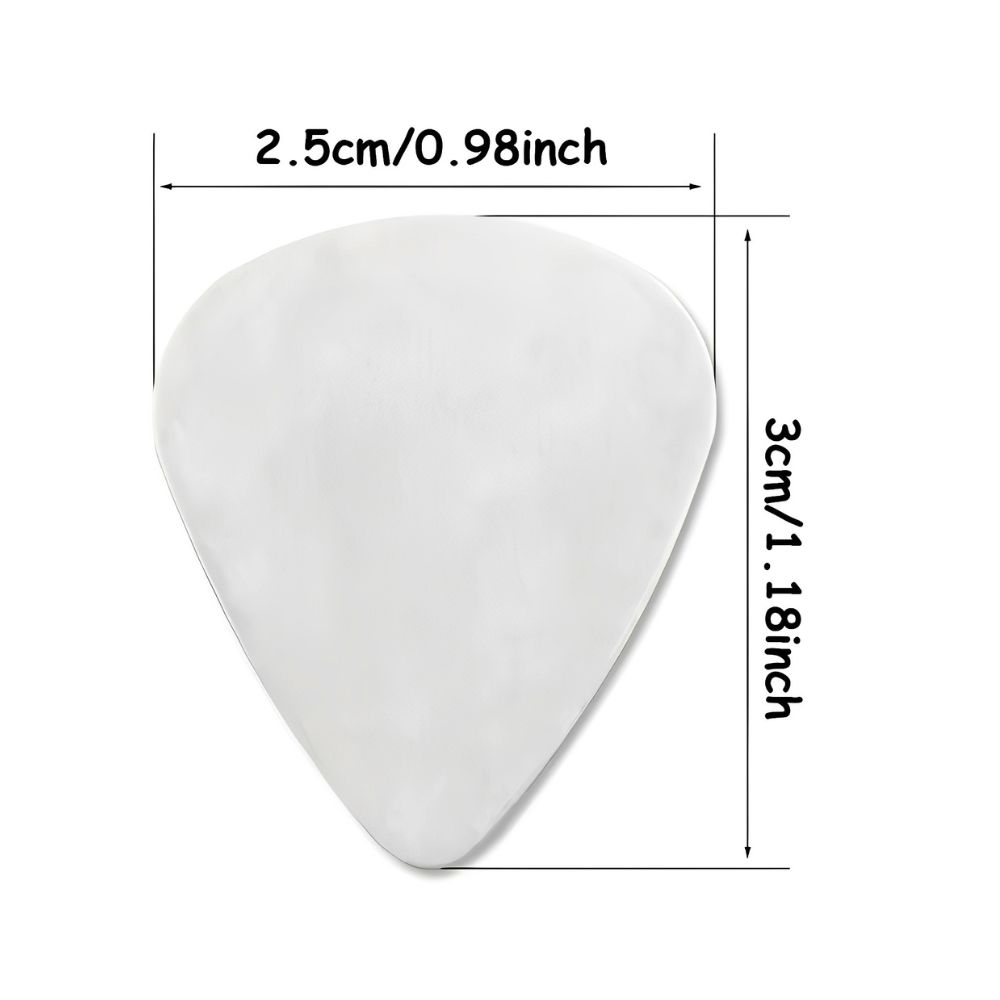 5/18pcs 0.3mm Ultra-Thin Stainless Steel Guitar Picks, Metal Guitar Plectrums for Electric Guitar, Bass, Ukulele YMY