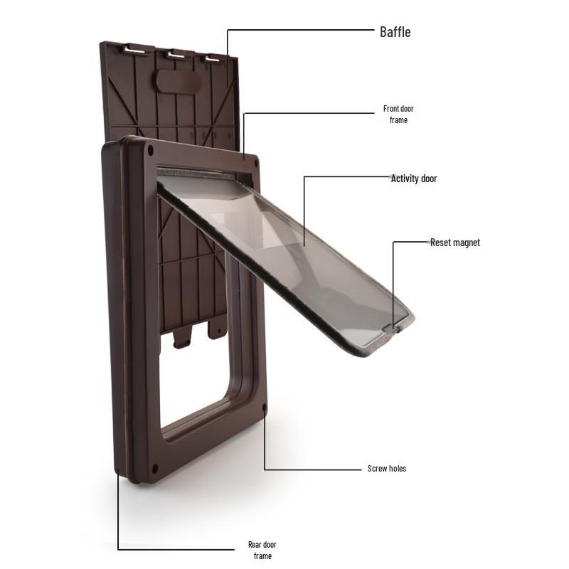 Golden Retriever Size Dog Door for Wooden, Glass, UPVC, and Security Doors - Safe Pet Entry & Exit