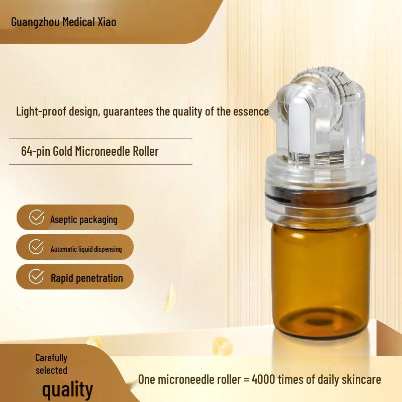 

64-Pin Gold Microneedle Minoxidil Automatic Liquid Dispenser for Home Mesotherapy